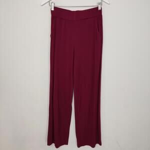 LC Waikiki Basics Burgundy Wide Leg Palezzo Pants Small